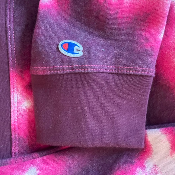Champion Pink Tye Dye Hoodie - Picture 4 of 4